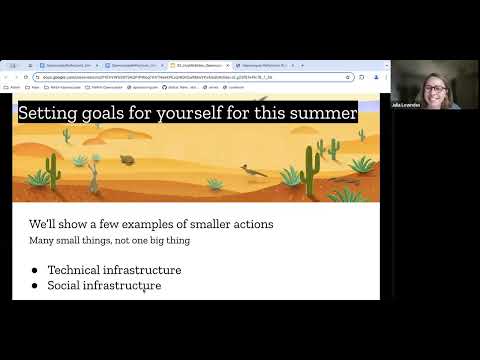 Openscapes Reflections Program 2024. Recording 3 of 3: Goal-setting