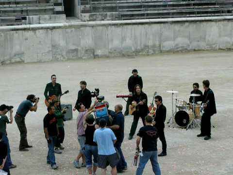 Weight Of A Man video shoot, Russell Crowe TOFOG, Nimes France 2005
