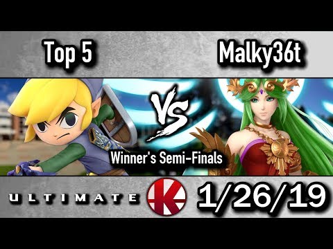 Top 5 (Toon Link) vs. Malky36t (Palutena/Yoshi) - Winner's Semi-Finals