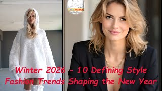 Winter 2026 Defining Style Fashion Trends Shaping the New Year