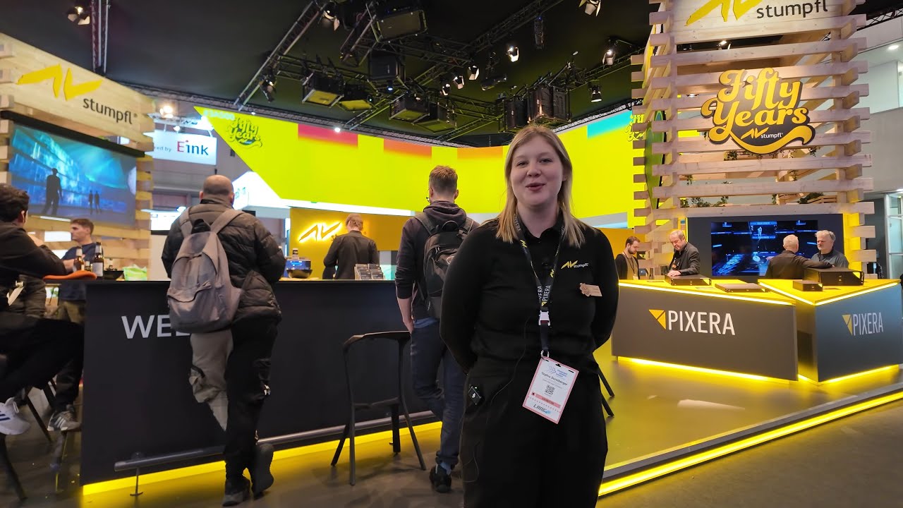 AV Stumpfl ISE 2025: 50 Years of Projection Screens and PIXERA Media Server
