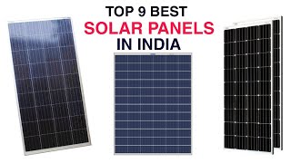 Top 9 Best Solar Panel in India With Price | Best Selling Solar Panel