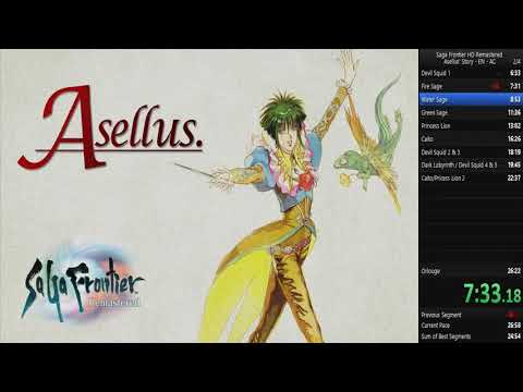 Saga Frontier Remaster Asellus' Story Speedrun EN PB: 25:52