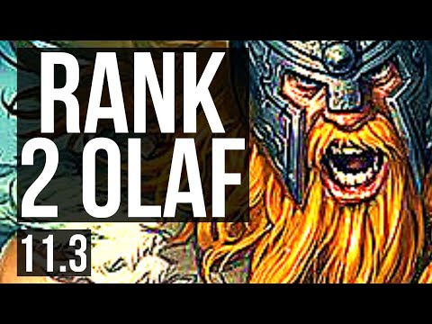 OLAF vs NIDALEE (JUNGLE) | Rank 2 Olaf, 8/1/5, Rank 9 | TR Challenger | v11.3