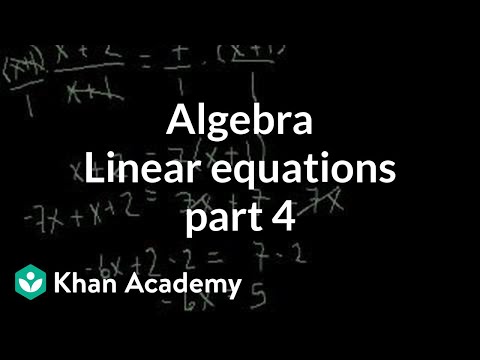 Linear Equations