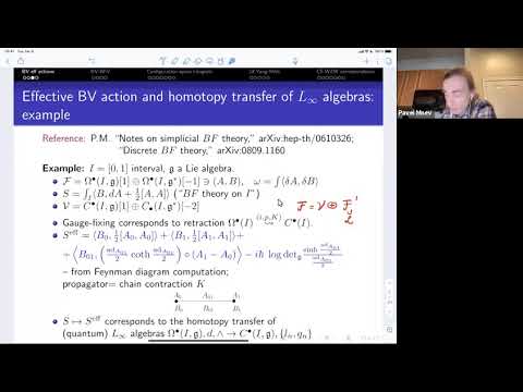 Pavel Mnev - Batalin–Vilkovisky effective actions and cutting-gluing