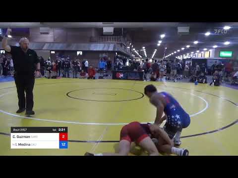 57 Kg Cons 16 #2 - Christian Guzman, Cardinal Wrestling Club Vs Isaiah Kainoa Medina, California F