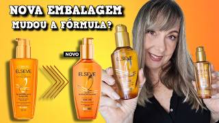 🧡ÓLEO EXTRAORDINÁRIO ELSEVE nova embalagem l mudou a composição l PROTEÇÃO TÉRMICA LOW POO