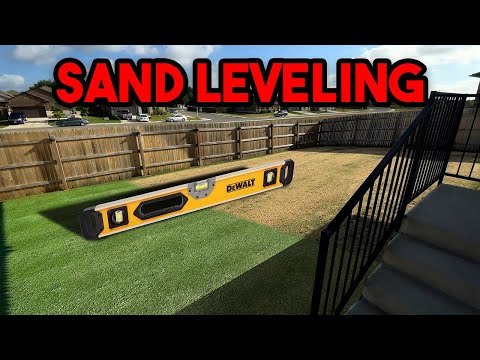 How To LEVEL Your LAWN Using SAND (Includes 3 Week UPDATE!) | Topdressing for a FLAT Lawn
