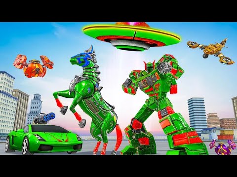 Space Horse Robot Car transformer _ Trò Chơi Siêu Ô tô robot Biến hình _ android gameplay