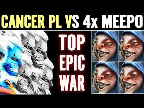 Cancer PL vs Meepo Epic War NoOne Gameplay Dota 2