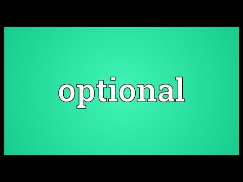 Optional Meaning