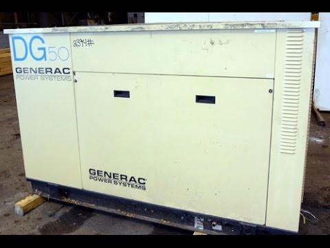 Used- Generac 50 kW prime rated Natural Gas Generator Set - stock # 44216004