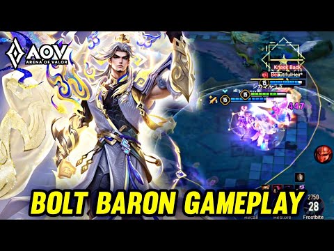 AOV : BOLT BARON GAMEPLAY | IN JUNGLE - ARENA OF VALOR LIENQUANMOBILE ROV