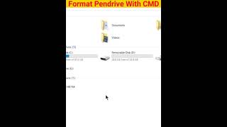 Format pendrive with cmd || Fix crashed pendrive with cmd