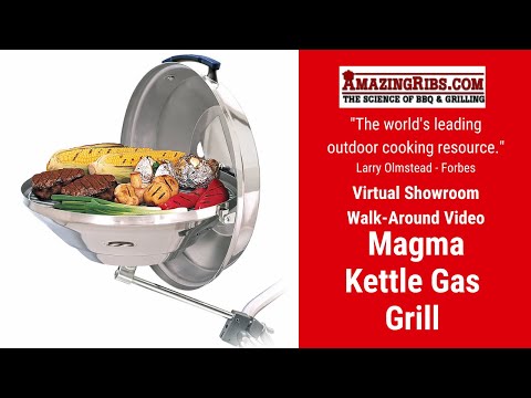 Magma Party Size Marine Kettle Gas Grill Review - Part 1 - The AmazingRibs.com Virtual Showroom
