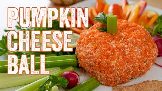Pumpkin-Shaped Classic Cheese Ball | Chef Julie Yoon