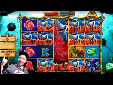Huge Wins On Beware The Sharks Slot Machine!! Bonus Buy & Natty Bonus!!!