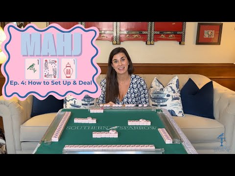 How to Set Up American Mahjong & Deal | Mahj 101 Ep. 4 (Walls, Dice & East Seat) - Southern Sparrow