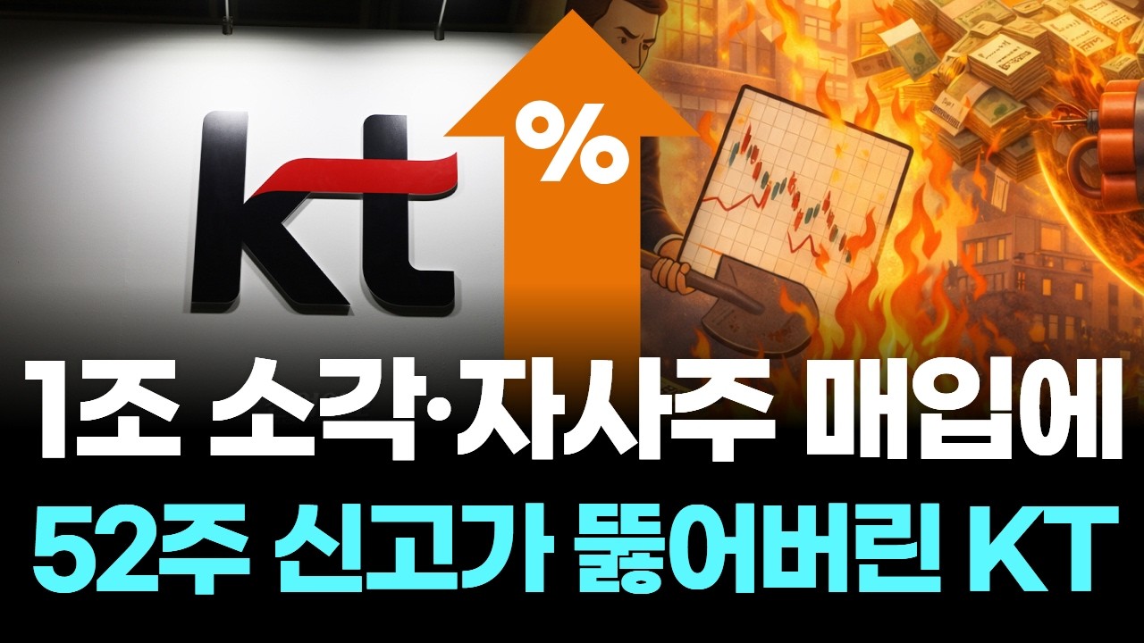1조 소각·자사주 매입에 52주 신고가 뚫어버린 KT