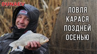 Ловля карася поздней осенью на фидер