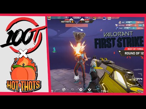 NEW 100T ROSTER FIRST GAME! 100T vs HotThots HIGHLIGHTS | First Strike - NSG Tournament - Qualifier