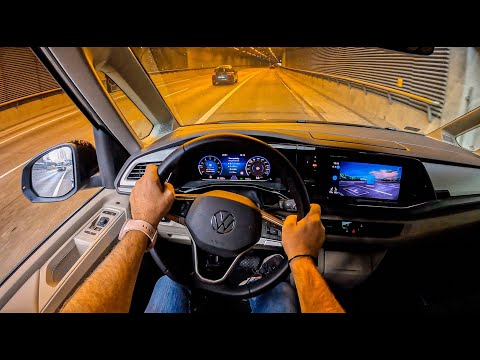 NEW Volkswagen Multivan T7 Bulli [2.0 TSI 204HP] |0-100| POV Test Drive #1330 Joe Black