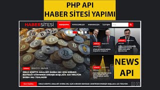 PHP Api ile Haber Sitesi Yapımı | News Website with PHP, Javascript, C