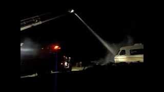 preview picture of video 'Blossburg Fire Department Fights Covington, Pa Fire Oct. 25, 2013 by Lonny Frost'