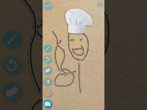 Sand Draw Creative Art Drawing Video
