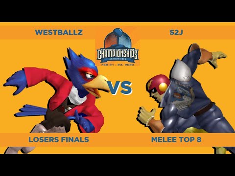 Westballz (Falco) vs. S2J (C. Falcon) - Singles Top 8: Losers Finals | DreamHack Anaheim 2020 SSBM