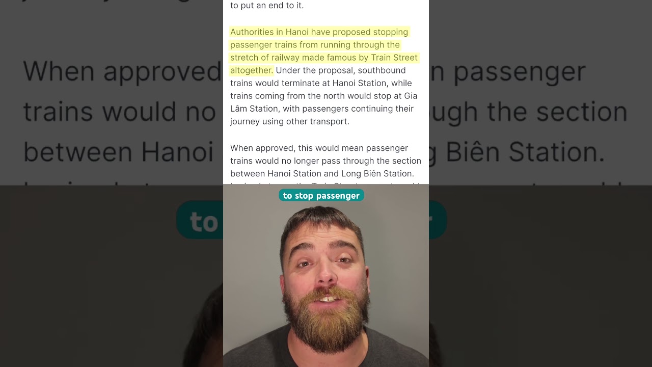 FINAL DAYS FOR HANOI TRAIN STREET ??!