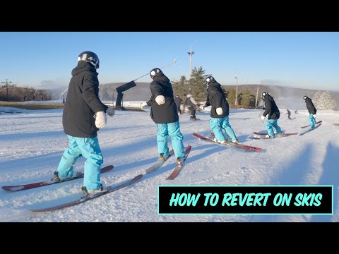 How To Revert (Flatground Spin) On Skis!!