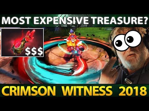 MOST EXPENSIVE TREASURE IN DOTA 2? Crimson Witness 2018 #TI8 Immortals