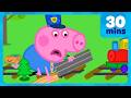 George FIXES A Train Track Peppa Pig Full Episodes 30 Minutes