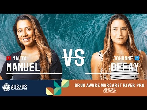 Malia Manuel vs. Johanne Defay - Round Four, Heat 2 - Drug Aware Margaret River Pro 2017 (W)