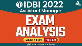 IDBI Assistant Manager Exam Analysis 2022 | IDBI Bank Exam Question Paper Analysis | Adda247