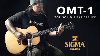 Video thumbnail for Sigma OMT-1 กีตาร์โปร่งทรง OM สเปค Top Solid งานเกรดพรีเมี่ยม by UP MUSIC STORE