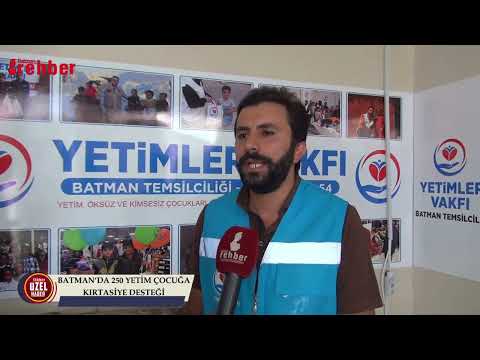 Batman’da 250 Yetim Çocuğa Kırtasiye Desteği