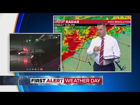 First Alert Weather Day Update: Report From Midlothian Minutes After Storm Passes Through
