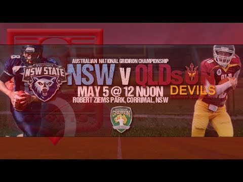 2018 Australian National Gridiron Championship - NSW v QLD