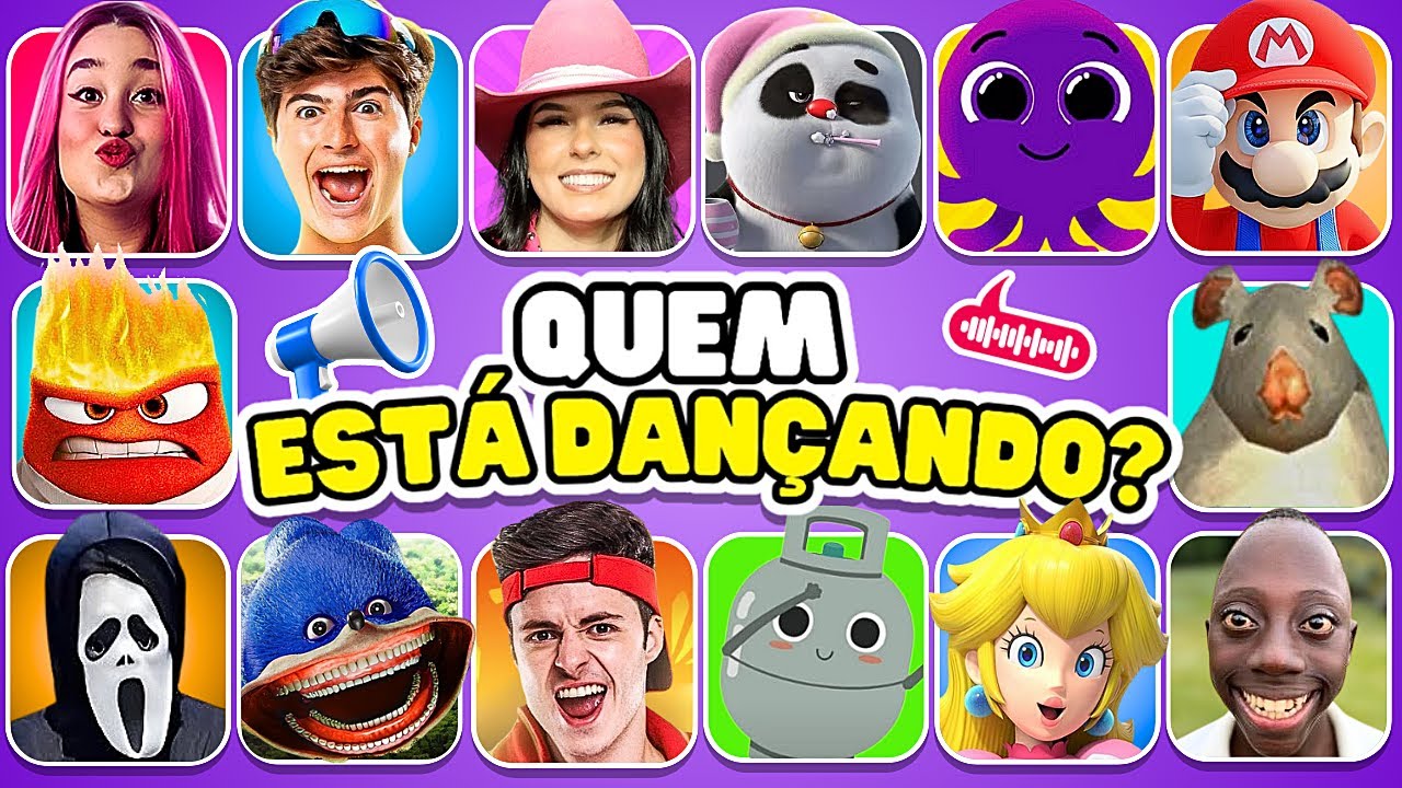 💃 ADIVINHE QUEM ESTÁ DANÇANDO!! #47 Emilly Vick, Ó U Gás, Rato Milton, Bamboo Panda, Amostradinho