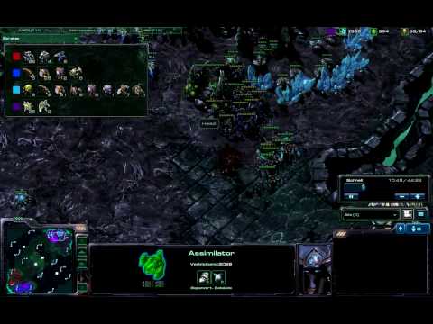 Starcraft II BETA - Replay: Zerg+Protos vs Zerg+Terran - Epic Fights Part 1