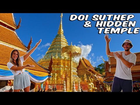 O impressionante Wat Phra That Doi Suthep de Chiang Mai e um templo escondido chamado Wat Pha Lat