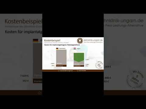 Mehr als 4.000 Euro bei der Zahnbehandlung sparen? Preisbeispiel | Zahnklinik-Ungarn.de