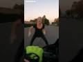 Karen Breaks Ankle Trying To Stop A Motorcycle