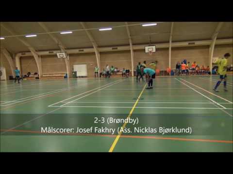 DBU Futsal Øst 4. runde, 3. dec. 2016. SC Amager - Brøndby 3-5 (2-1) (highlights)