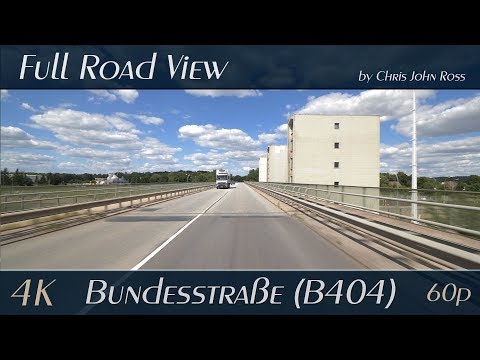 Marschacht/Geesthacht, Germany: Bundesstraße (B404), Staustufe, Schleuse - 4K (UHD/2160p/60p)