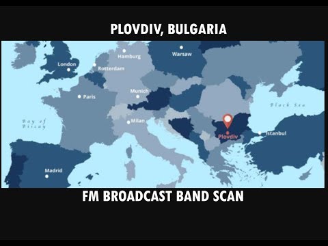 FM Radio band scan Plovdiv Bulgaria