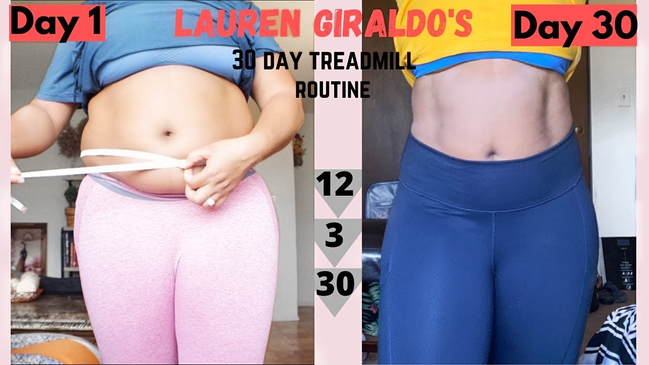 I DID LAUREN GIRALDO’S 30 DAY TREADMILL CHALLENGE (shocking results)